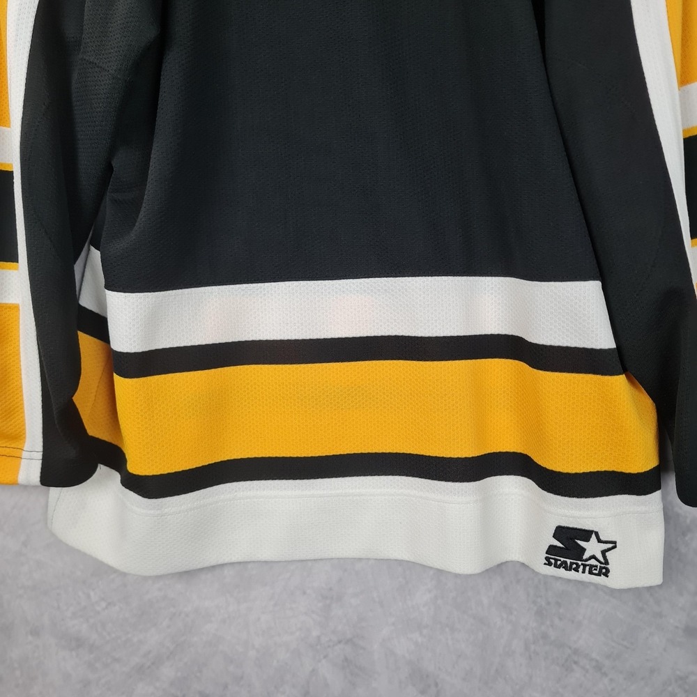 Vintage Boston Bruins Jersey Mens Large Black NHL Hockey Starter Alternate Bear - Picture 10 of 16